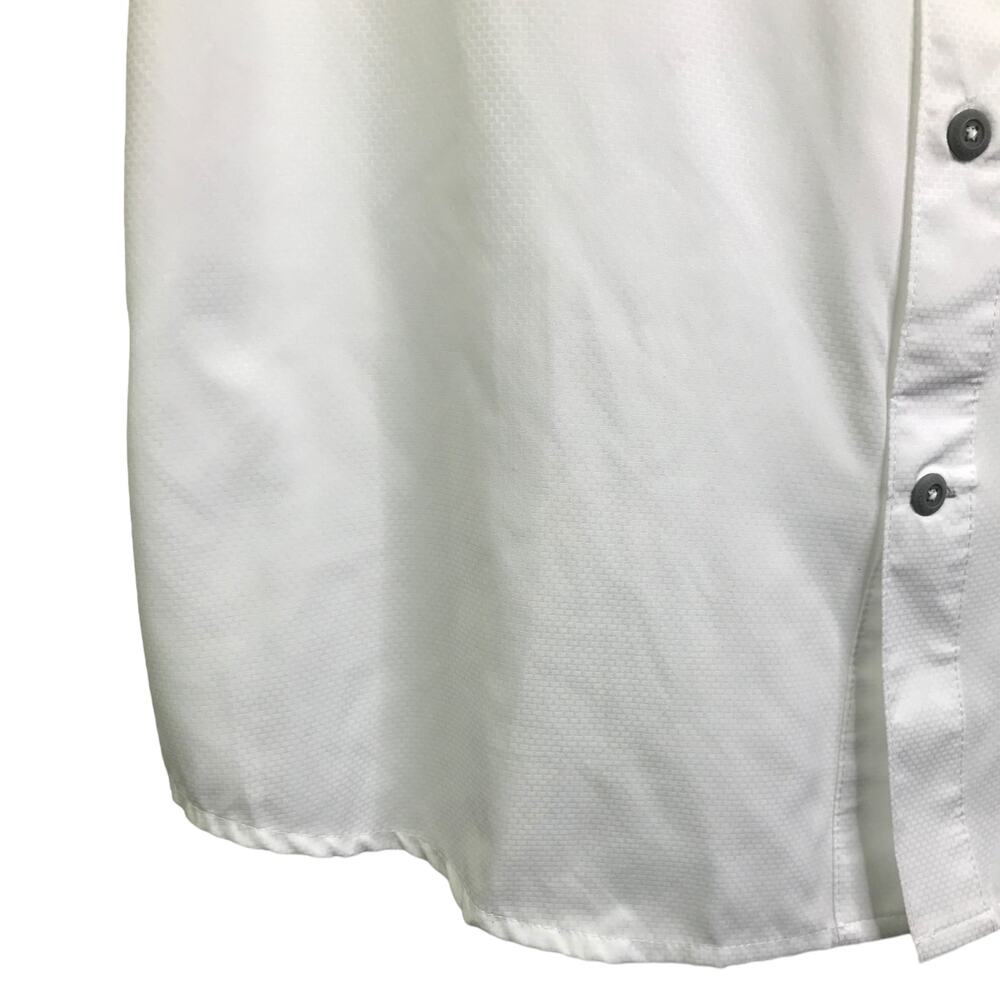Field & Stream Mens White UPF 50 Fishing Shirt Long Roll Tab Sleeve MD NEW - Picture 5 of 12